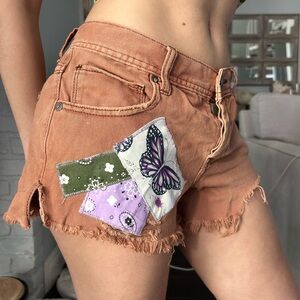 Upcycled Butterfly Patchwork Women's Shorts
